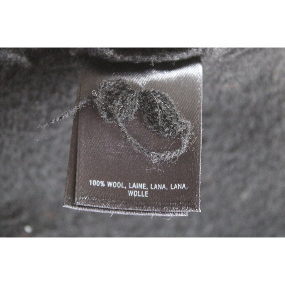 Moth Anthropologie S Black 100% Boiled Wool Hooded Coat Jacket - Picture 9 of 10